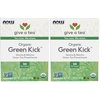 image:imageNOW Foods Certified Organic Green Kick Tea with Polyphenols Premium Unbleached Tea Bags with NoStaples Design No Added Colors Preservatives Flavors or Sugars 24CountGreen Kick
