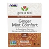 image:imageNOW Foods Give a Tea Ginger Mint Comfort Tea CaffeineFree Calming TummyPleasing 24CountGinger Mint