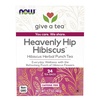 image:imageNOW Foods Organically Hip Hibiscus Tea CaffeineFree NonGMO No Added Colors Preservatives or Sugars Premium Unbleached Tea Bags with our NoStaples Design 24CountHeavenly Hip Hibiscus