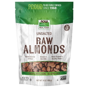 image:imageNOW Foods Almonds Raw and Unsalted Source of Protein Grown in the USA 16Ounce Packaging May Vary16 Ounce Pack of 1