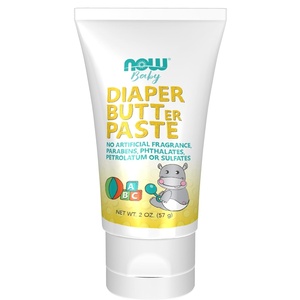 image:imageNOW Foods Baby Diaper Butter Paste Fragrance Free No Artificial Fragrance Parabens Phthalates or Petrolatum 2Ounce2 Ounce Pack of 12