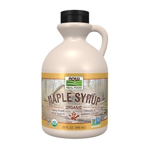 image:imageNOW Foods Certified Organic Maple Syrup Grade A Amber Color 100 Pure Light Delicate Flavor Certified NonGMO 32Ounce32 Fl Oz Pack of 1