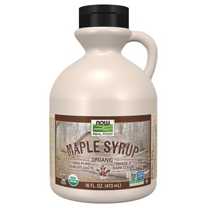 image:imageNOW Foods Certified Organic Maple Syrup Grade A Dark Color Certified NonGMO Pure Robust Taste 16Ounce16 Fl Oz Pack of 1