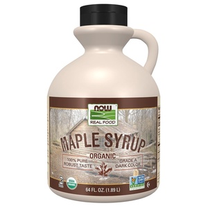 image:imageNOW Foods Certified Organic Maple Syrup Grade A Dark Color Certified NonGMO Pure Robust Taste 16Ounce64 Fl Oz Pack of 1