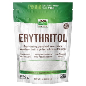 image:imageNOW Foods Erythritol GreatTasting Sugar Replacement Zero Calories Low Glycemic Impact Kosher 1Pound Packaging May Vary40 Ounce Pack of 1
