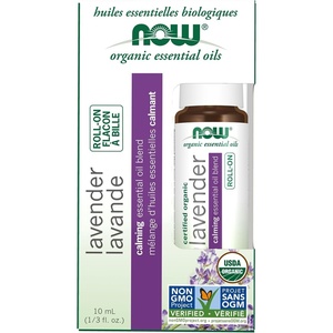 image:imageNOW Foods Essential Oils Lavender RollOn Certified Organic Calming Blend Steam Distilled Topical Aromatherapy 10mLLavender