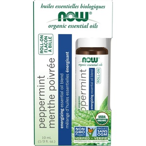 image:imageNOW Foods Essential Oils Lavender RollOn Certified Organic Calming Blend Steam Distilled Topical Aromatherapy 10mLPeppermint