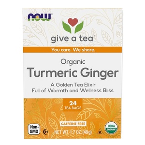 image:imageNOW Foods Give a Tea Ojibwa Tea Herbal CaffeineFree 24 bags traditional North American blend for overall wellnessTurmeric Ginger