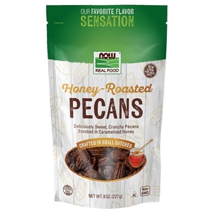 image:imageNOW Foods HoneyRoasted Pecans Flavor Sensations Sweet and Crunchy Pecans Fused with Caramelized Honey 8Ounce Packaging May Vary8 Ounce Pack of 1