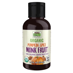 image:imageNOW Foods Organic Liquid Monk Fruit ZeroCalorie Sweetener Caramel 18OuncePumpkin Spice