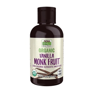 image:imageNOW Foods Organic Liquid Monk Fruit ZeroCalorie Sweetener Caramel 18OunceVanilla