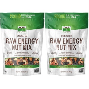 image:imageNOW Foods Raw Energy Nut Mix Unsalted Mix of Raisins Walnuts Peacans Almonds Pumpkin Seeds and Cashews GreatTasting Source of Iron 16Ounce Packaging May Vary16 Ounce Pack of 2