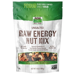 image:imageNOW Foods Raw Energy Nut Mix Unsalted Mix of Raisins Walnuts Peacans Almonds Pumpkin Seeds and Cashews GreatTasting Source of Iron 16Ounce Packaging May Vary16 Ounce Pack of 1