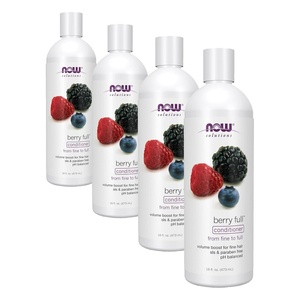 image:imageNOW Foods Solutions Berry Full Volume Boost Conditioner for Fine Hair with Biotin pH Balanced 16Ounce16 Fl Oz Pack of 4