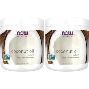 image:imageNOW Foods Solutions Coconut Oil Naturally Revitalizing for Skin and Hair Conditioning Moisturizer 7Ounce7 Fl Oz Pack of 2
