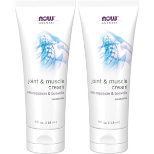 image:imageNOW Foods Solutions Joint amp Muscle Cream with Capsaicin and Boswellia Paraben Free 4Ounce4 Fl Oz Pack of 2