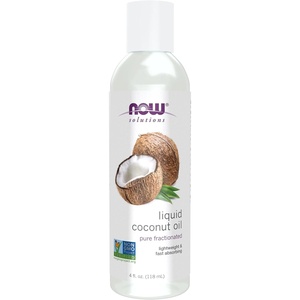image:imageNOW Foods Solutions Liquid Coconut Oil Light and Nourishing Promotes HealthyLooking Skin and Hair 4Ounce4 Fl Oz Pack of 1
