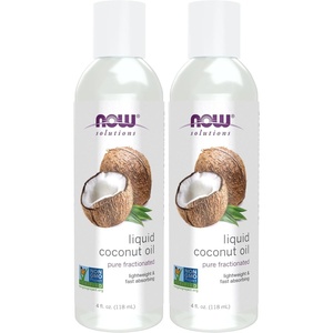 image:imageNOW Foods Solutions Liquid Coconut Oil Light and Nourishing Promotes HealthyLooking Skin and Hair 4Ounce4 Fl Oz Pack of 2