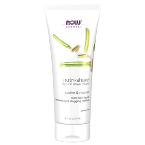 image:imageNOW Foods Solutions NutriShave Shave Cream Removes Pore Clogging Residue Reduces Irritation 8Ounce8 Fl Oz Pack of 1