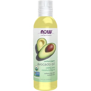 image:imageNOW Foods Solutions Organic Avocado Oil 100 Pure Moisturizing Oil Nutrient Rich and Hydrating 4Ounce4 Fl Oz Pack of 1