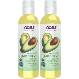 image:imageNOW Foods Solutions Organic Avocado Oil 100 Pure Moisturizing Oil Nutrient Rich and Hydrating 4Ounce4 Fl Oz Pack of 2