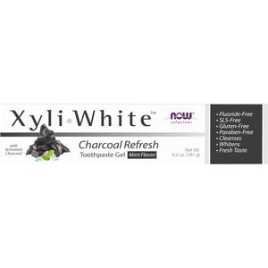 image:imageNOW Foods Solutions Xyliwhite Toothpaste Gel Neem and Tea Tree Cleanses and Whitens Clean and Fresh Taste 64OunceCharcoal