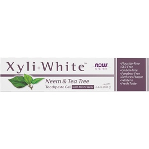 image:imageNOW Foods Solutions Xyliwhite Toothpaste Gel Neem and Tea Tree Cleanses and Whitens Clean and Fresh Taste 64OunceNeem and Tea Tree