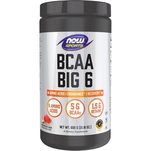 image:imageNOW Foods Sports Nutrition BCAA Branched Chain Amino Acids Big 6 Watermelon Flavor 600 GramsWatermelon