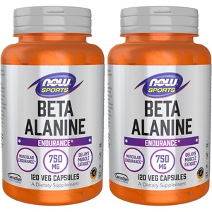 image:imageNOW Foods Sports Nutrition BetaAlanine 750 mg Delays Muscle Fatigue Endurance 120 Veg Capsules120 Count Pack of 2