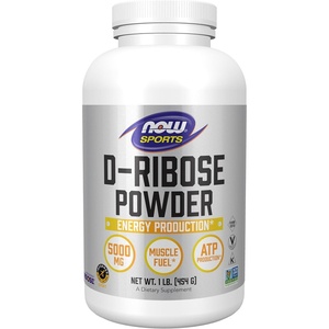 image:imageNOW Foods Sports Nutrition DRibose Powder 5000 mg Certified NonGMO Energy Production 8Ounce1 Pound Pack of 1