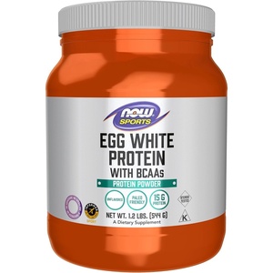 image:imageNOW Foods Sports Nutrition Egg White Protein 16 g With BCAAs Unflavored Powder 12PoundUnflavored