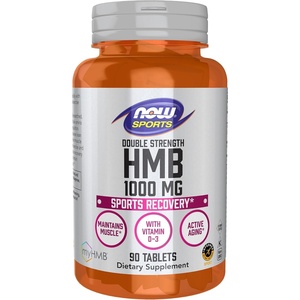 image:imageNOW Foods Sports Nutrition HMB Hydroxy Methylbutyrate Double Strength 1000 mg 90 Tablets90 Count Pack of 1