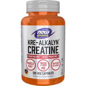 image:imageNOW Foods Sports Nutrition KreAlkalyn Creatine 750 mg Mass BuildingEnergy Production 240 Veg Capsules120 Count Pack of 1