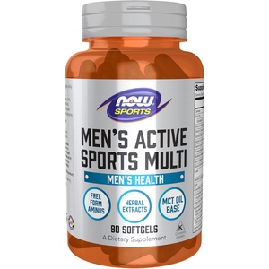 image:imageNOW Foods Sports Nutrition Mens Extreme Sports Multi with FreeForm Amino Acids ZMA Tribulus MCT Oil and Herbal Extracts 90 Softgels90 Count Pack of 1