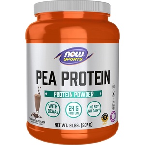 image:imageNOW Foods Sports Nutrition Pea Protein 24 g Easily Digested Creamy Chocolate Powder 2Pound2 Pound Pack of 6
