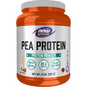 image:imageNOW Foods Sports Nutrition Pea Protein 25 g With BCAAs Easily Digested Vanilla Toffee Powder 2Pound2 Pound Pack of 1