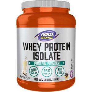 image:imageNOW Foods Sports Nutrition Whey Protein Isolate 25 G With BCAAs Creamy Vanilla Powder 18Pound18 Pound Pack of 1