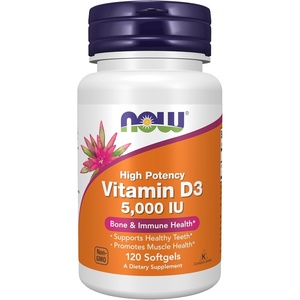 image:imageNOW Foods Supplements Vitamin D3 5000 IU High Potency Structural Support 240 SoftgelsVitamin D3