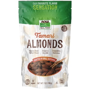 image:imageNOW Foods Tamari Almonds Flavor Sensations Savory Asian Tamari Flavor GlutenFree and Certified NonGMO 7Ounce Packaging May Vary7 Ounce Pack of 12