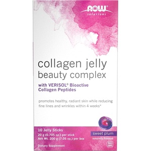 image:imageNow Foods Solutions Collagen Jelly Beauty Complex Sweet Plum Flavor 10 Jelly SticksSweet Plum