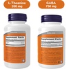 image:imageNOW Foods Supplements LTheanine 200 mg with Inositol Stress Management 120 Veg CapsulesLTheanine  Gaba
