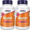 image:imageNOW Foods Supplements Biotin 5000 mcg Amino Acid Metabolism Energy Production 60 Veg Capsules120 Count Pack of 2