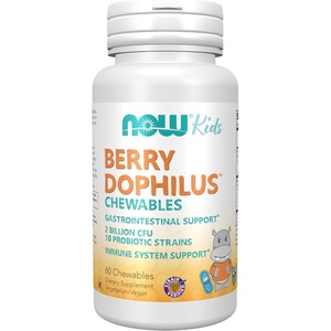 image:imageNOW Foods Supplements BerryDophilus with 2 Billion 10 Probiotic Strains Xylitol Sweetened Strain Verified 60 Chewables packaging may vary60 Count Pack of 1