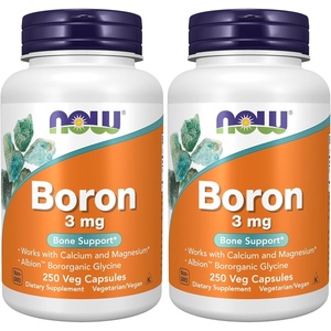 image:imageNOW Foods Supplements Boron 3 mg Bororganic Glycine Structural Support 100 Veg Capsules250 Count Pack of 2