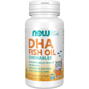 image:imageNOW Foods Supplements DHA Kids 100 mg Supports Brain Health Fruit Flavor 60 Chewable Softgels packaging may vary60 Count Pack of 12