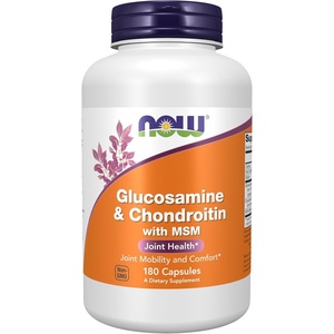 image:imageNOW Foods Supplements Glucosamine amp Chondroitin with MSM Joint Health Mobility and Comfort 180 Veg Capsules180 Count Pack of 1