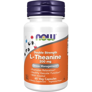 image:imageNOW Foods Supplements LTheanine 200 mg with Inositol Stress Management 120 Veg CapsulesLTheanine