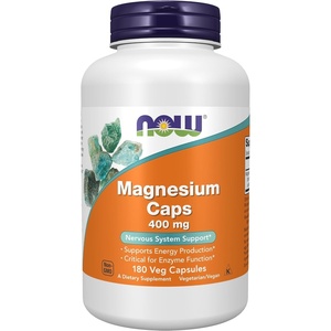 image:imageNOW Foods Supplements Magnesium 400 mg Enzyme Function Nervous System Support 180 Veg Capsules180 Count Pack of 1