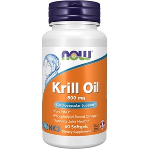 image:imageNOW Foods Supplements Neptune Krill Oil 500 mg PhospholipidBound Omega3 Cardiovascular Support 60 Softgels60 Count Pack of 12