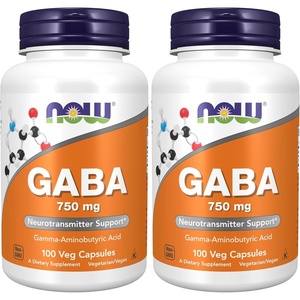 image:imageNow Foods Gaba 750mg 100 Veg Capsules100 Count Pack of 2